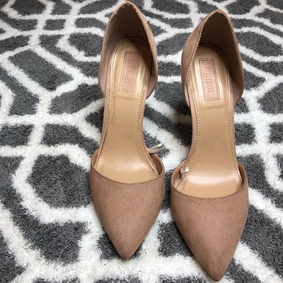 💫Nude Pointy Toe Heels F21 size 8 - Picture 3 of 6